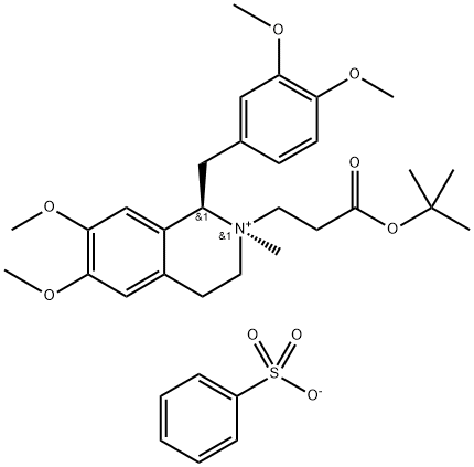 (1R,2R)-1-[(3,4-dimetoksyfenylo)metylo]-2-[3-(tert-butoksy)-3-oksopropylo]-1,2,3,4-tetrahydro-6,7-dimetoksy Benzenosulfonian -2-metyloizochinoliniowy