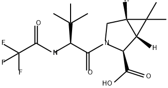 (1R,2S,5S)-3-((S)-3,3-dimetylo-2-(2,2,2-trifluoroacetamido)butanoilo)-6,6-dimetylo-3-azabicyklo[3.1.0]heksan Kwas -2-karboksylowy