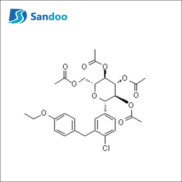 Tetraoctan (1S)-1,5-Anhydro-1-C-[4-Chloro-3-[(4-etoksyfenylo)metylo]fenylo]-D-glucytolu