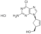Chlorowodorek (1S–4R)-4-(2-amino-6-chloro-9H-puryn-9-ylo)-2-cyklopenteno-1-metanolu