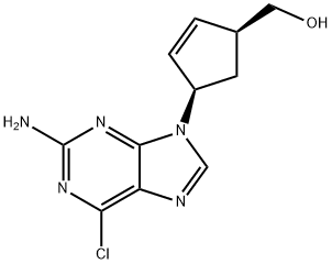 (1S,4R)-4-(2-amino-6-chloro-9H-puryn-9-ylo)-2-cyklopenteno-1-metanol