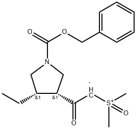Sól wewnętrzna [2-[(3R,4S)-4-etylo-1-[(fenylometoksy)karbonylo]-3-pirolidynylo]-2-oksoetylo]dimetylo-sulfoksoniowa