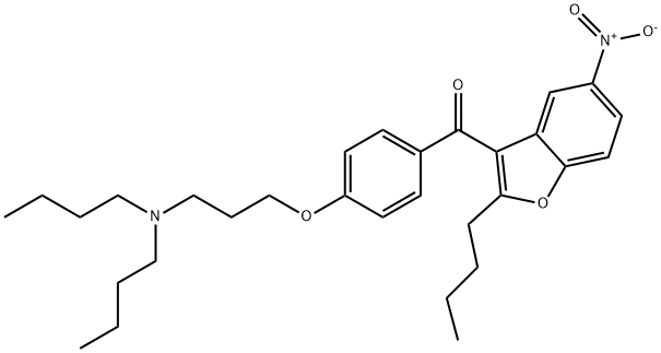 (2-butylo-5-nitro-3-benzofuranylo)[4-[3-(dibutyloamino)propoksy]fenylo]metanon
