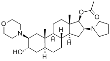 (2b,3a,5a,16b,17b)-17-acetoksy-3-hydroksy-2-(4-morfolinylo)-16-(1-pirolidynylo)androstan
