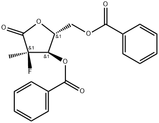 Benzoesan ((2R,3R,4R)-3-(benzoiloksy)-4-fluoro-4-metylo-5-oksotetrahydrofuran-2-ylo)metylu
