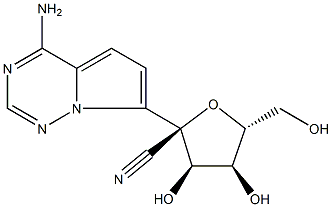 (2R,3R,4S,5R)-2-(4-aminopirolo[2,1-f][1,2,4]triazyn-7-ylo)-3,4-dihydroksy-5-(hydroksymetylo)tetrahydrofuran- 2-karbonitryl