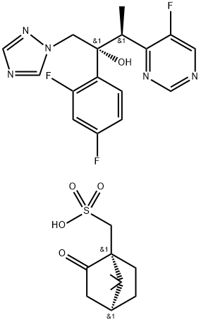 (2R,3S)-2-(2,4-difluorofenylo)-3-(5-fluoropirymidyn-4-ylo)-1-(1H-1,2,4-triazol-1-ilo)-2-butanol L (-)-KaMforosulfonian