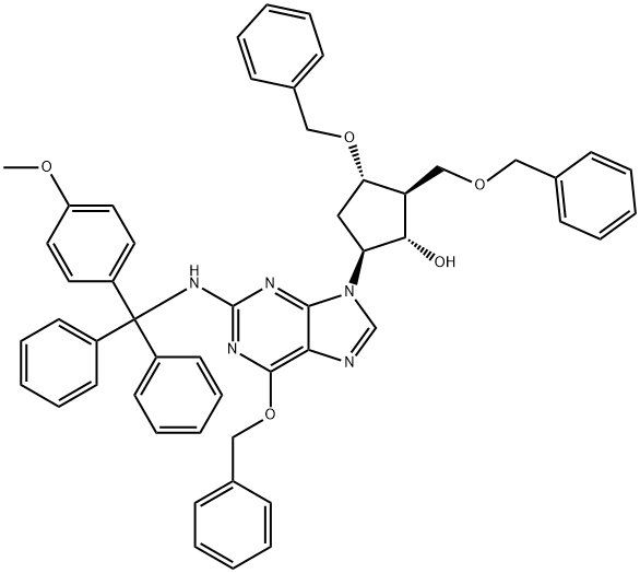(2R,3S,5S)-3-(Benzyloksy)-5-[2-[[(4-metoksyfenylo)difenylometylo]amino]-6-(fenylometoksy)-9H-puryn-9-ylo]-2-(benzyloksymetyl )cyklopentanol