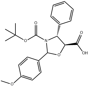 Kwas (2R,4R,5S)-3-(tert-butoksykarbonylo)-2-(4-metoksyfenylo)-4-fenylooksazolidyno-5-karboksylowy