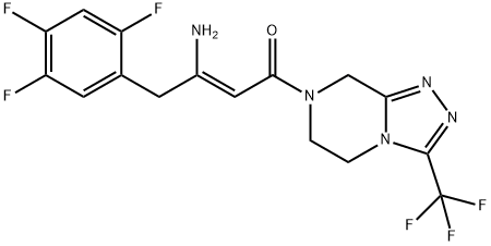(2Z)-4-okso-4-[3-(trifluorometylo)-5,6-dihydro-[1,2,4]triazolo[4,3-a]pirazyno-7(8H)-ylo]-1- (2,4,5-trifluorofenylo)but-2-en-2-amina