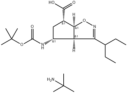 Kwas (3aR,4R,6S,6aS)-4-(tert-butoksykarbonyloamino)-3-(pentan-3-ylo)-4,5,6,6a-tetrahydro-3aH-cyklopenta[d]izoksazolo-6-karboksylowy