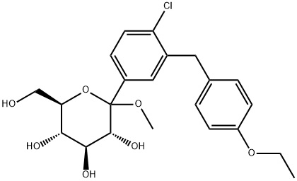 Trioctan (3R,4R,5R,6S)-2-(acetoksymetylo)-6-(4-chloro-3-(4-etoksybenzylo)fenylo)tetrahydro-2H-pirano-3,4,5-triylu