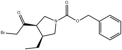 Ester fenylometylowy kwasu (3R,4S)-3-(2-bromoacetylo)-4-etylo-1-pirolidynokarboksylowego