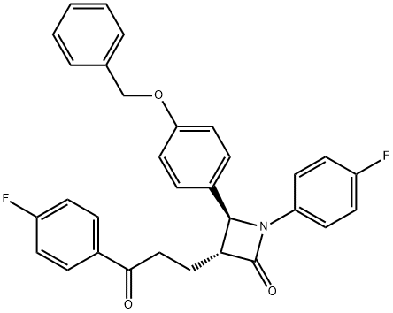 (3R,4S)-4-[4-(Benzyloksy)fenylo]-1-(4-fluorofenylo)-3-[3-(4-fluorofenylo)-3-oksopropylo]azetydyn-2-on