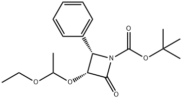 3-(1-etoksyetoksy)-2-okso-4-fenyloazetydyno-1-karboksylan (3R,4S)-tert-butylu