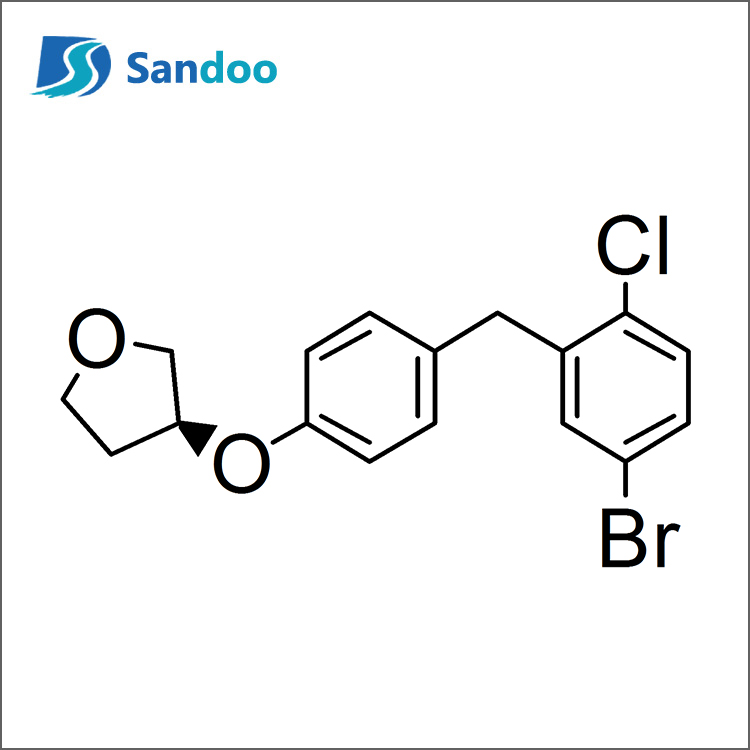 (3S)-3-[4-[(5-bromo-2-chlorofenylo)metylo]fenoksy]tetrahydrofuran