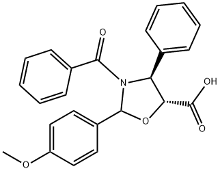 Kwas (4S,5R)-3-Benzoilo-2-(4-metoksyfenylo)-4-fenylo-5-oksazolidynokarboksylowy