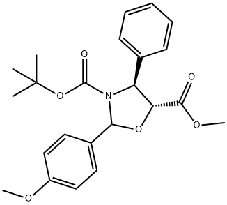 (4S,5R)-3-tert-butoksykarbony-2-(4-anyzy)-4-fenylo-5-oksazolidynokarboksylan