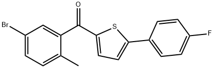 (5-broMo-2-metylofenylo)(5-(4-fluorofenylo)tiofen-2-ylo)metanon