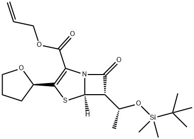 (5R,6S)-6-[(1R)-1-[[(1,1-dimetyloetylo)dimetylosililo]oksy]etylo]-7-okso-3-[(2R)-tetrahydro-2-furanyl]-4 Ester 2-propenylowy kwasu -tia-1-azabicyklo[3.2.0]hept-2-eno-2-karboksylowego