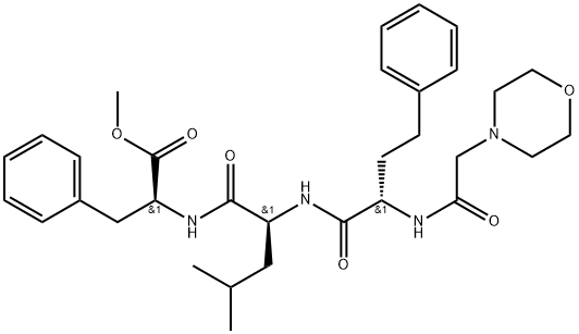 Ester metylowy (alfaS)-alfa-[[2-(4-morfolinylo)acetylo]amino]benzenobutanoilo-L-leucylo-L-fenyloalaniny