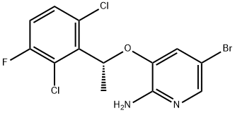 (R)-5-bromo-3-(1-(2,6-dichloro-3-fluorofenylo)etoksy)pirydyno-2-amina
