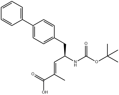 Kwas (R,E)-5-((1,1'-bifenylo)-4-ylo)-4-((tert-butoksykarbonylo)amino)-2-metylopent-2-enowy