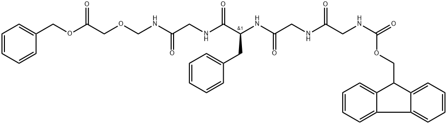 (S)-benzylo 11-benzylo-1-(9H-fluoren-9-ylo)-3,6,9,12,15-pentaokso-2,18-dioksa-4,7,10,13,16-pentaazaikozan -20-owies