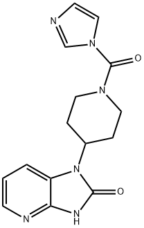 1-(1-(1H-imidazol-1-karbonylo)piperydyn-4-ylo)-1H-imidazo[4,5-b]pirydyn-2(3H)-on