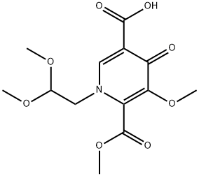 Kwas 1-(2,2-dimetoksyetylo)-5-metoksy-6-(metoksykarbonylo)-4-okso-1,4-dihydropirydyno-3-karboksylowy
