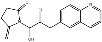 1-[2-Chloro-1-hydroksy-3-(6-chinolinylo)propylo]-2,5-pirolidynodion