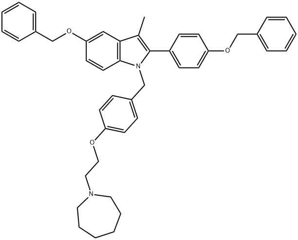 1-(4-(2-(azepan-1-ylo)etoksy)benzylo)-5-(benzyloksy)-2-(4-(benzyloksy)fenylo)-3-metylo-1H-indol