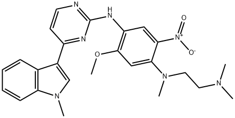1,4-Benzenodiamina, N1-[2-(dimetyloamino)etylo]-5-metoksy-N1-metylo-N4-[4-(1-metylo-1H-indol-3-ilo)-2-pirymidynyl]-2 -nitro
