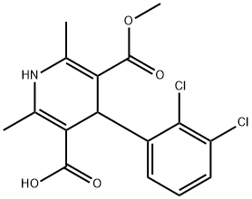 Kwas 1,4-dihydro-2,6-dimetylo-4-(2',3'-dichlorofenylo)-5-karboksymetylo-3-pirydynokarboksylowy