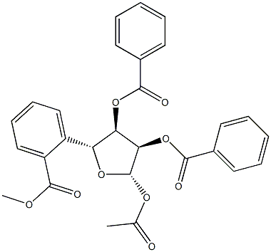 1-acetylo-2,3,5-tribenzamido-D-ryboza