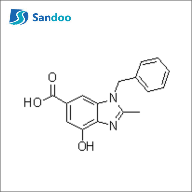 Kwas 1-benzylo-4-hydroksy-2-metylo-1H-benzo[d]imidazolo-6-karboksylowy