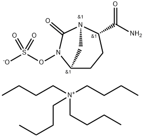 Siarczan 1-butanaminowy, N,N,N-tributylo-, (1R,2S,5R)-2-(aminokarbonylo)-7-okso-1,6-diazabicyklo[3.2.1]okt-6-ylu