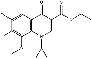 Ester etylowy kwasu 1-cyklopropylo-6,7-difluoro-1,4-dihydro-8-metoksy-4-okso-3-chinolinokarboksylowego