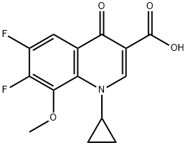 Kwas 1-cyklopropylo-6,7-difluoro-1,4-dihydro-8-metoksy-4-okso-3-chinolinokarboksylowy