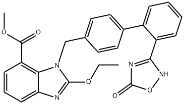 Kwas 1H-benzimidazolo-7-karboksylowy, 1-[[2'-(2,5-dihydro-5-okso-1,2,4-oksadiazol-3-ilo)[1,1'-bifenylo]-4- yl]Metylo]-2-etoksy-, ester metylowy