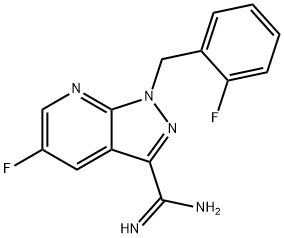 1H-pirazolo[3,4-b]pirydyno-3-karboksyimidamid, 5-fluoro-1-[(2-fluorofenylo)metylo]-