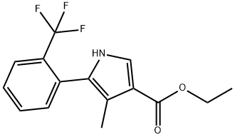 Kwas 1H-pirolo-3-karboksylowy, 4-metylo-5-[2-(trifluorometylo)fenylo]-, ester etylowy