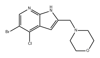 1H-pirolo[2,3-b]pirydyna, 5-bromo-4-chloro-2-(4-morfolinylometylo)-