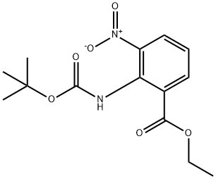 Ester etylowy kwasu 2-[1,1-dimetyloetyloetoksykarbonylo]amino-3-nitrobenzoesowego