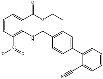Ester etylowy kwasu 2-[[(2'-cyjano[1,1'-bifenylo]-4-ylo)metylo]amino]-3-nitrobenzoesowego