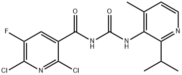2,6-dichloro-5-fluoro-N-((2-izopropylo-4-metylopirydyn-3-ylo)karbamoilo)nikotynamid