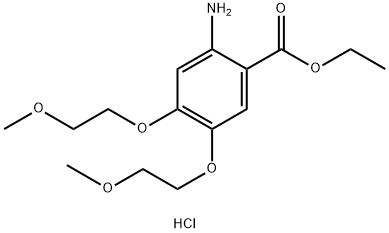Chlorowodorek estru etylowego kwasu 2-amino-4,5-bis(2-metoksyetoksy)benzoesowego