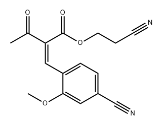 2-(4-cyjano-2-metoksybenzylideno)-3-oksobutanian 2-cyjanoetylu