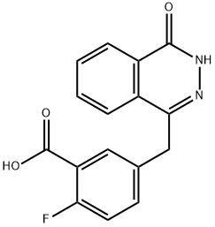 Kwas 2-fluoro-5-((4-okso-3,4-dihydroftalazyn-1-ylo)metylo)benzoesowy