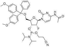 2'-Fluoro-N4-acetylo-5'-O-(4,4'-dimetoksytritylo)-2'-deoksycytydyno-3'-CE-fosforamidyt